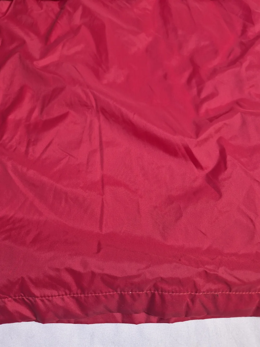 Vintage Tek JEAR Anorak Windbreaker Nylon Sz M Lightweight Red hooded Half Zip